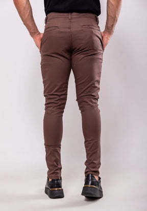 Calça Alfaiataria Ajuste Lateral Chocolate