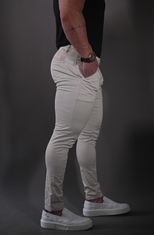 Calça Alfaiataria Cós italiano creme