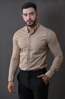 Camisa Manga Longa Monterrey Bege