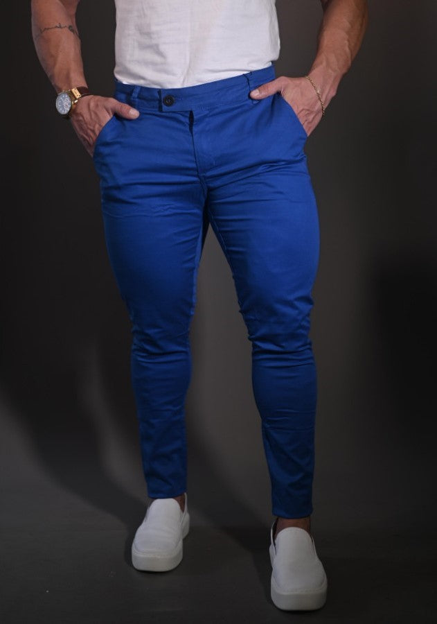 Calça Alfaiataria Cós Italiano azul Royal