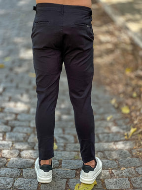 Calça Alfaiataria Ajuste Lateral Preto