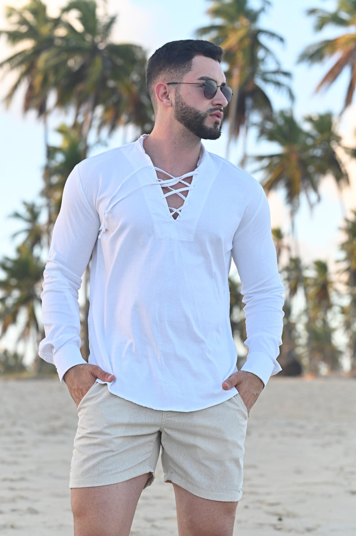 Camisa Bata Cancún Linho