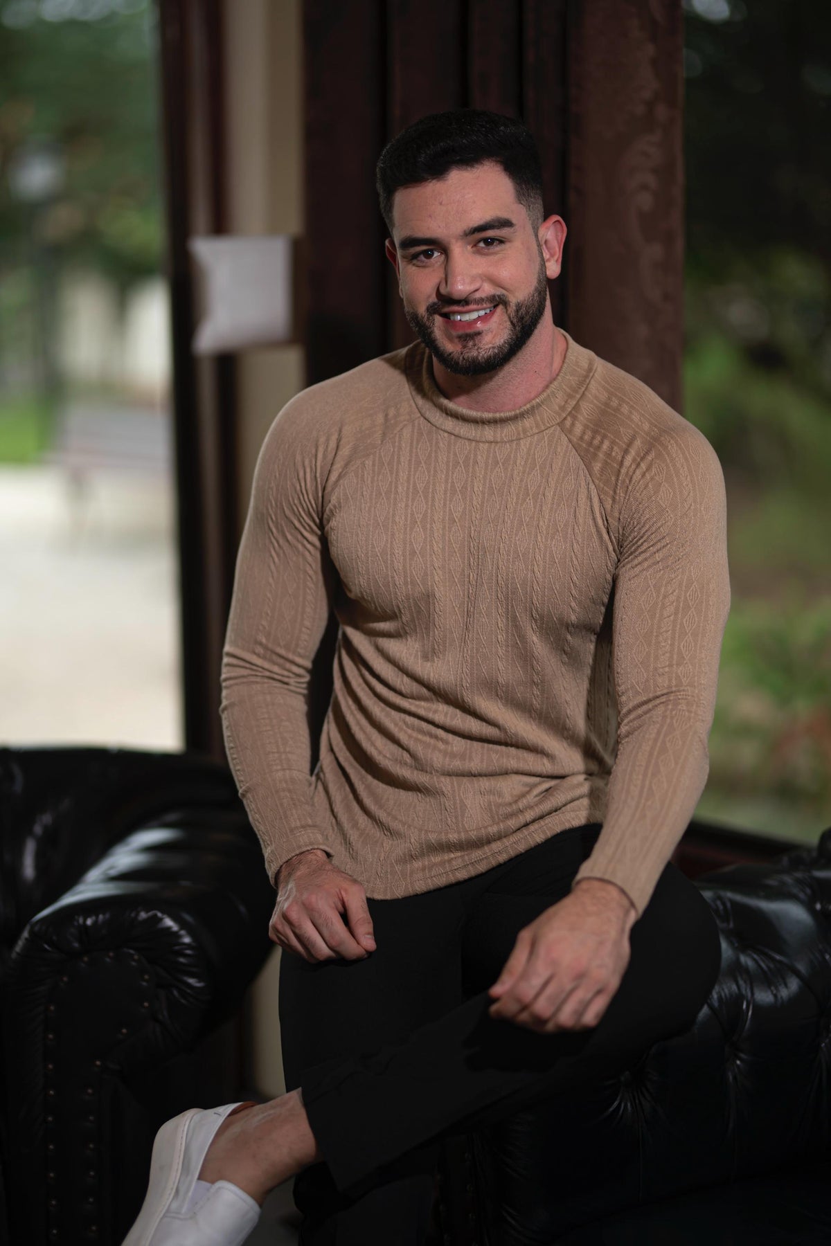 Suéter Raglan Tricô