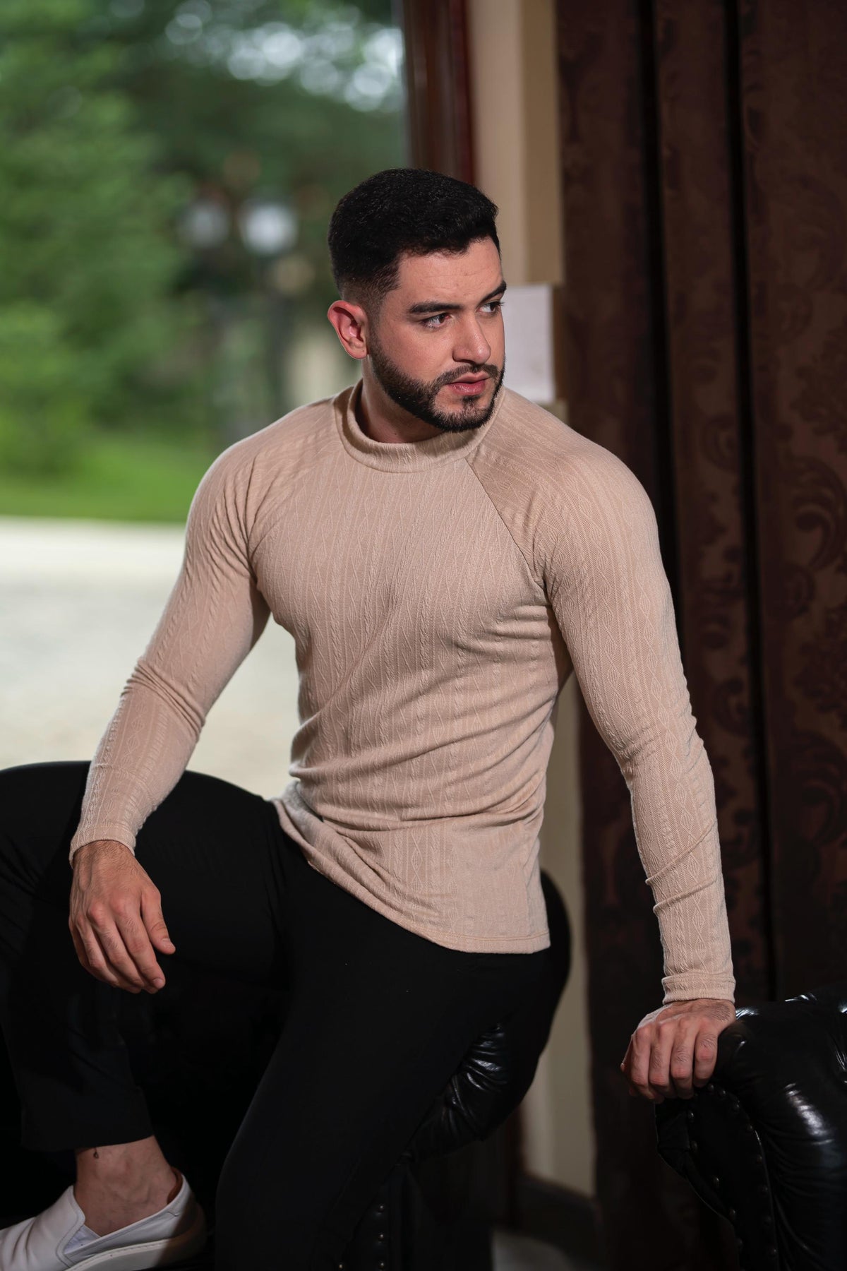 Suéter Raglan Tricô