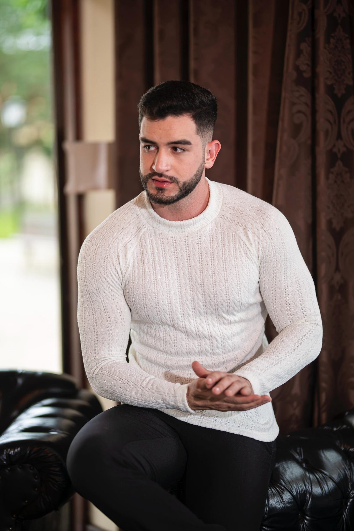 Suéter Raglan Tricô