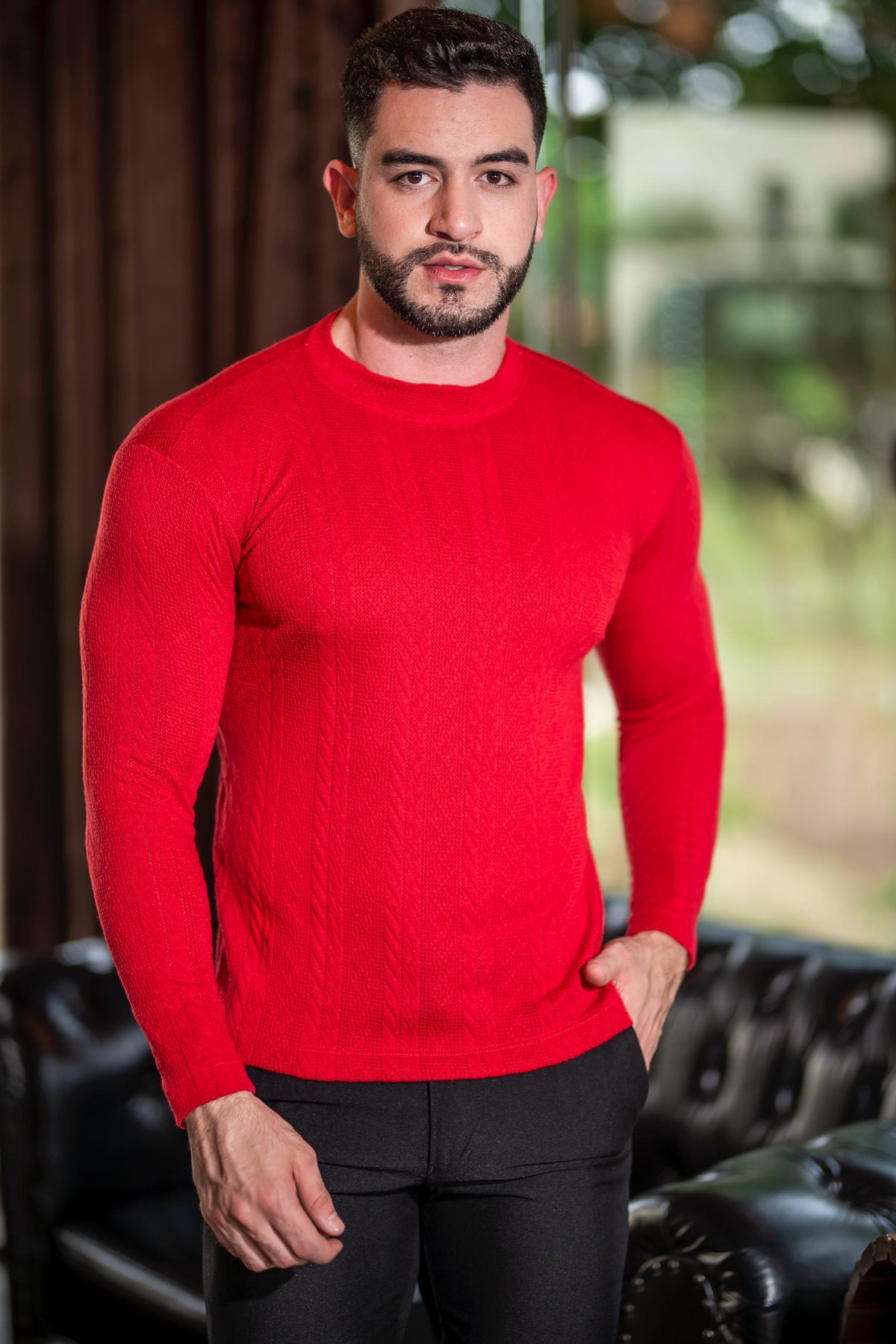 Suéter Raglan Tricô