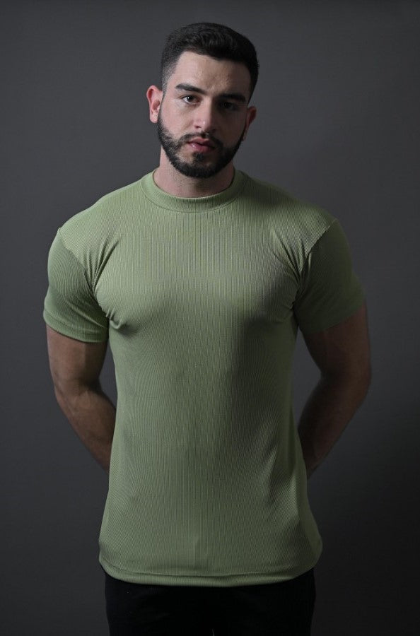 Camisa Tshirt Cacharrel Manga Curta Verde Oliva