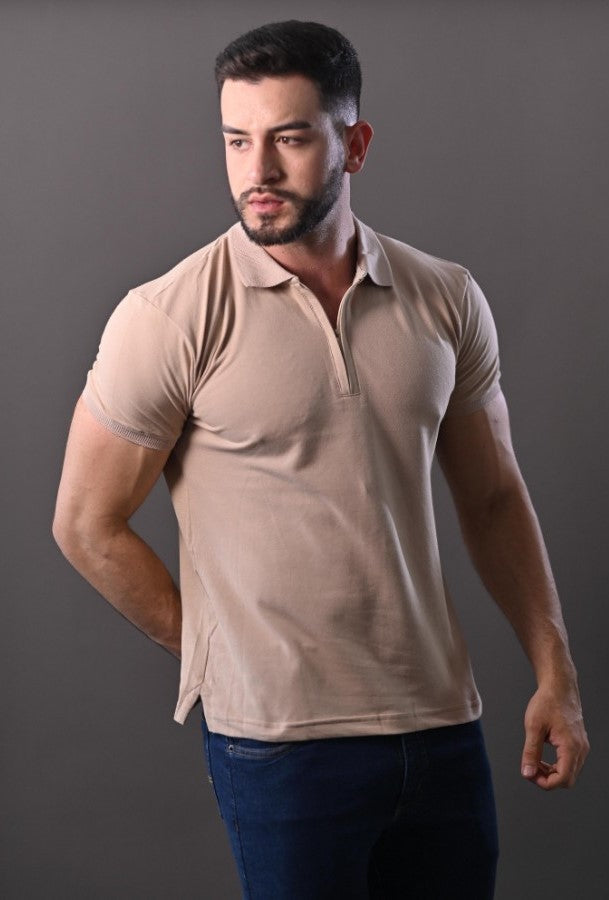 Camisa Polo Piquet Nude